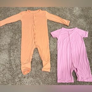 SOLD Bubble Baby Bamboo Pajamas Bundle 12–18M (2 Rompers)